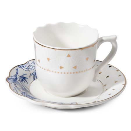 чашка с блюдцем APOLLO Scenario 100мл костяной фарфор