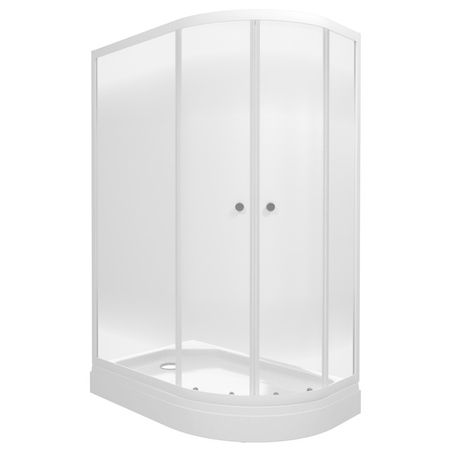 ширма душевая Коралл-Лайт 120х80см универсальная без поддона