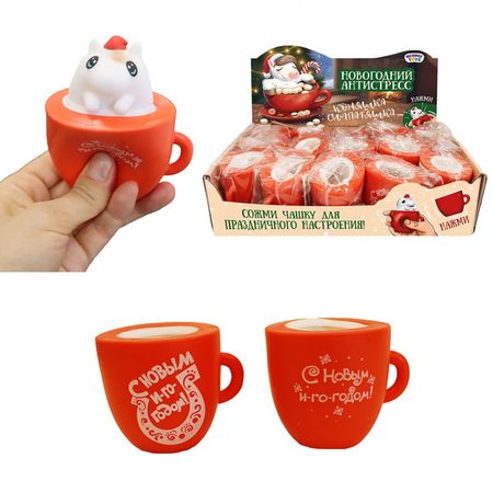 игрушка антистресс-мялка Конь-выскочка  5,5х5,5х5,7см в асс-те полимер игрушка антистрессовая штучки к которым тянутся ручки конь наряд 1 шт