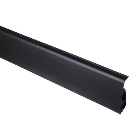 плинтус ПВХ SALAG 2500x72x22мм Чёрный гладкий 15 плинтус гладкий сращ пгс 40 2200х40х28мм б с