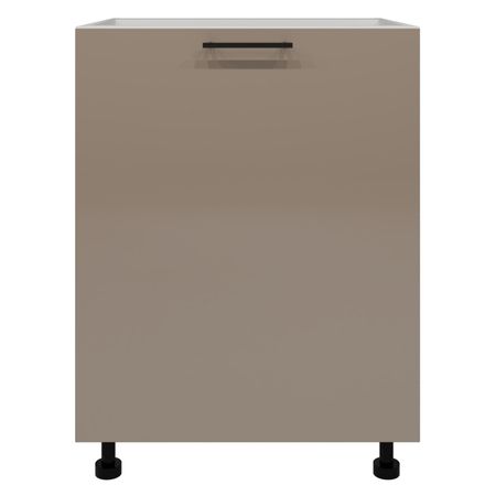 шкаф напольный Мокко глянец 820х600х504мм 1 дверь МДФ/ЛДСП