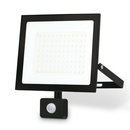 прожектор светодиодный AMBRELLA LIGHT Стрит 6500K 100Вт с датчиком движения черный преобразователь ootdty 110в 220в в 12в 5в 100вт