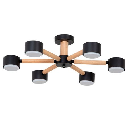 люстра потолочная ARTE LAMP Тенда GX53 6х12Вт металл черный люстра потолочная светодиодная schaffner madre 102вт 12вт силикон металл белый