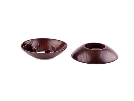 розетта напольная ПВХ для труб d20мм Венге 2шт. розетта напольная пвх для труб d26мм махагон 2шт