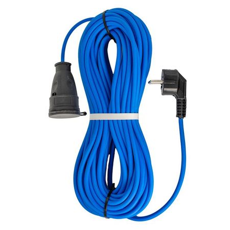 удлинитель РЕАЛЬНАЯ ЭЛЕКТРИКА уличный морозостойкий КГ 2х1,5 1 гнездо IP44 без з/к 30м синий удлинитель реальная электрика 20м 3 гнезда уличный с з пвс 16а ip44 3х1 5кв мм