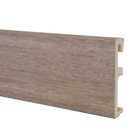 плинтус SALAG ALPHA Дуб Ария 2400x80мм ударопрочный ПВХ микроскоп 64x 2400x для