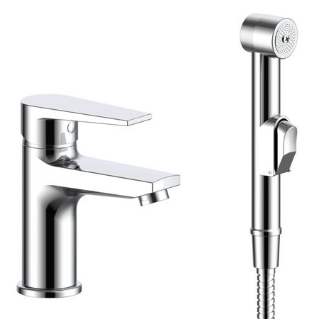 смеситель для раковины ESKO Barnaul с гиг. душем латунь хром