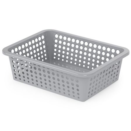корзина Орбита 15л 40х30х12,5см пластик серый