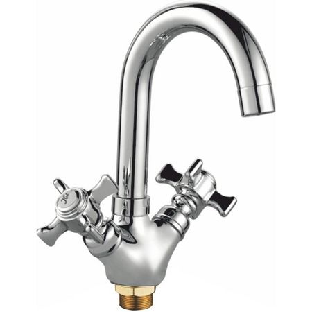 смеситель для кухни VITARTA VT.30.08.01 поворотный излив 127мм хром коронок по дереву ugo loks 19 127мм 16шт