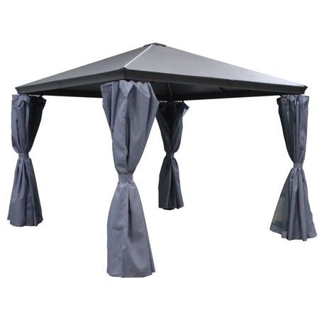 шатер с боковыми полотнами 3х3х2,7м серый