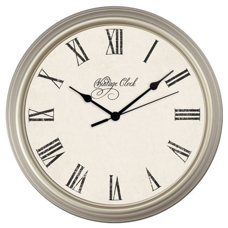 часы настенные 888898102 TROYKATIME D310мм пластик жемчужно-бежевый