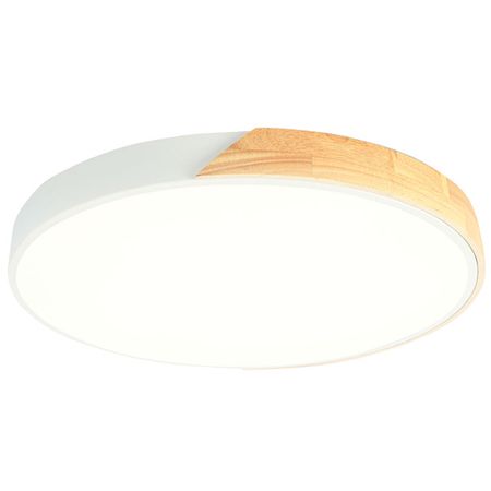 светильник настенно-потолочный светодиодный AMBRELLA LIGHT Орбитл 36Вт круглый белый/светлое дерево jiaderui трансформатор освещения 1 36вт