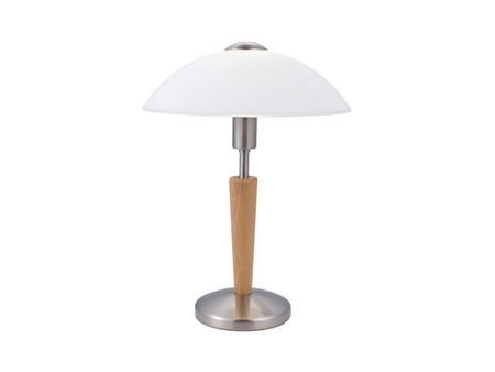 лампа настольная EGLO Соло 1 1х60Вт E14 бронза/стекло торшер eglo up 2 1х60вт е27 1х25вт e14 бронза