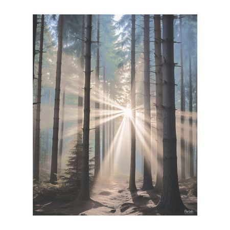 картина на холсте Холодный лес 6 400х500мм карта таиланда на холсте 42 59 см