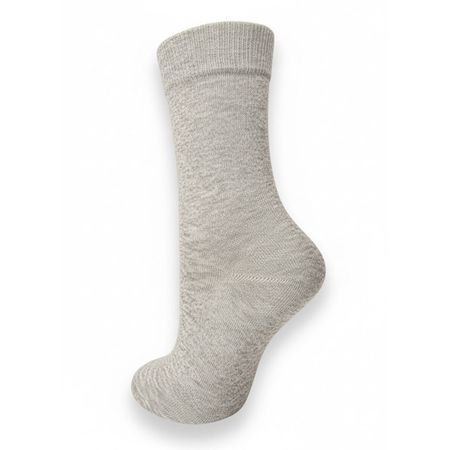 носки CINEMA однотонные длинный размер 23 женские серый меланж снуд для мальчика прикиндер серый меланж джинса 1 шт в ассортименте