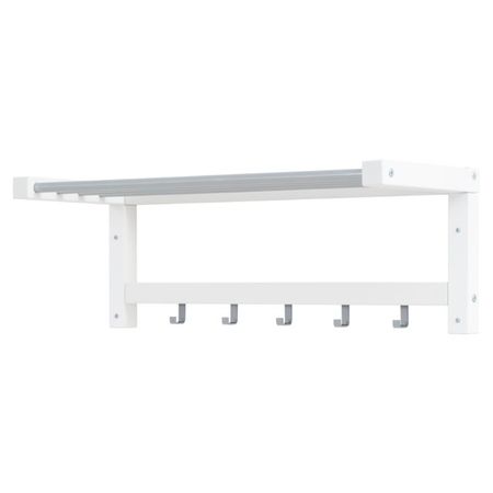 вешалка настенная с полкой Мича 5 крючков 820х330х292мм белый сосна/металл вешалка настенная с полкой 2 х ярусная торонто 9 крючков 670х270х545мм металл лдсп дуб вотан