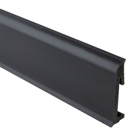плинтус SALAG ALPHA Чёрный 2200x65мм ударопрочный ПВХ