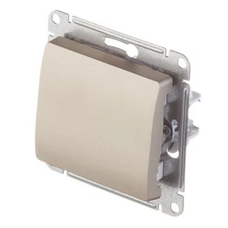 переключатель 1-клавишный SYSTEME ELECTRIC Glossa схема 7 10АХ титан переключатель 1 клавишный schneider electric glossa титан