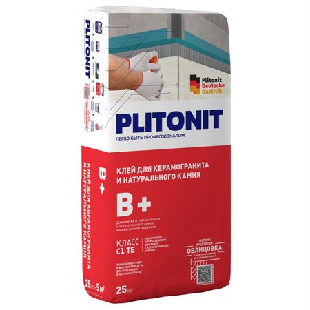 клей плиточный PLITONIT PLITOMAX (B+) для крупноформ.плиты 25кг