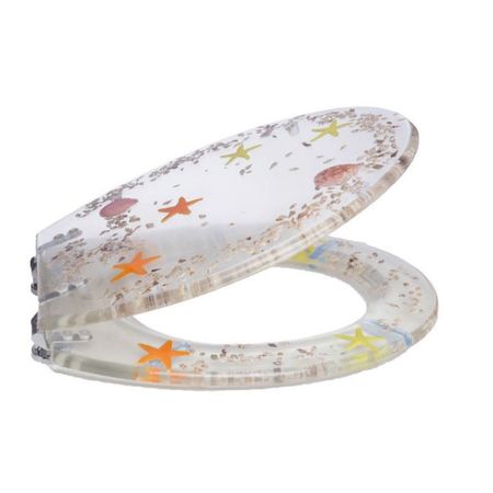 сиденье для унитаза VITARTA Sea beach полипропилен микролифт гарнитур для туалета vitarta unisson полипропилен