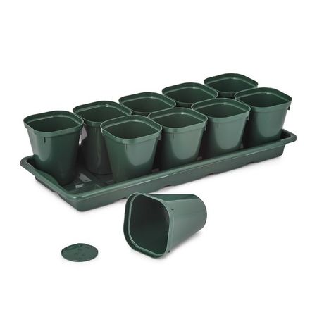 набор д/рассады с поддоном 10 стаканов х 0,3л крепления для стаканов milwaukee 20 унций