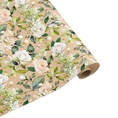 бумага упаковочная Крафт 70x100 см дизайнерская в асс-те одноразовые пакеты из крафт бумаги 25 шт