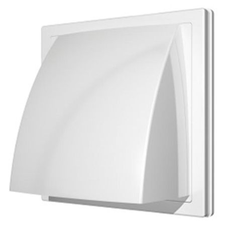выход стенной вытяжной ЭРА с обратн клапаном 150х150 с фланцем D100мм белый колено угловое эра 60х120 d100мм 90гр пластик белый