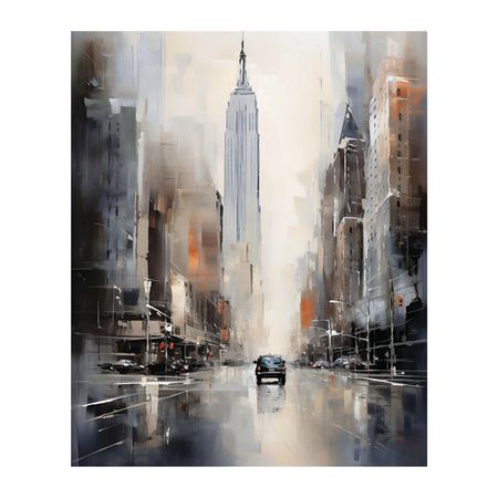 картина на холсте Городская живопись 2 400х500мм тибетский буддийский плакат на холсте