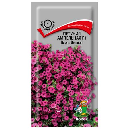 семена Петуния Парпл Вельвет F1 ПОИСК 5шт ампельная