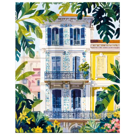 картина на стекле КРАСИВЫЕ БАЛКОНЫ 400х500мм