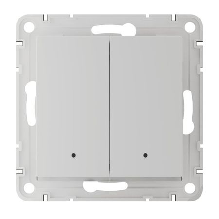 выключатель 2-клавишный SYSTEME ELECTRIC Atlasdesign Smart  с подсв. Zigbee 10А сх.5 белый centechia zigbee 3 0 smart gateway hub для ewelink