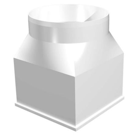 соединитель эксцентр ЭРА 126х126/d125мм пласт белый колено awenta d125мм пласт белый