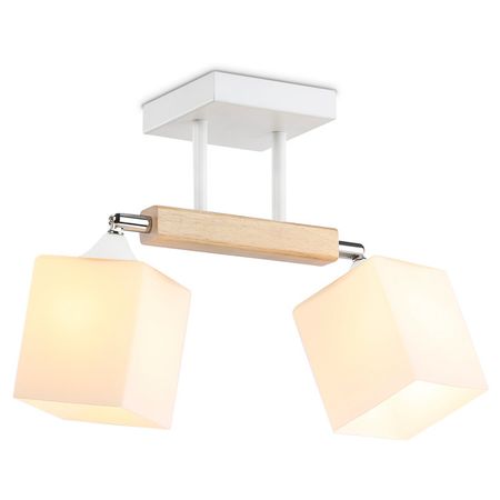 люстра потолочная AMBRELLA LIGHT Традиционный E27х2 40Вт белый/хром/белый матовый