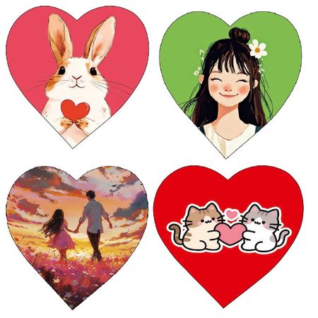 открытка-валентинка АРТ-ДИЗАЙН Мини 6х6см открытки sjmandun 30 шт