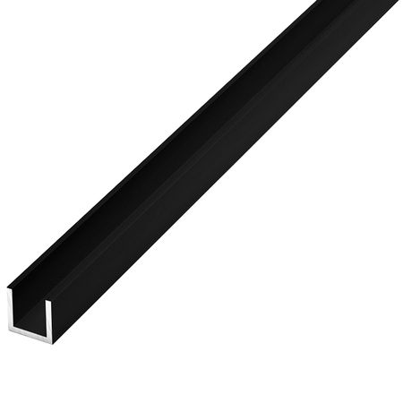 профиль алюминиевый П-образный черный 10х10х10х1,2х2000мм крючок s образный 10мм 1шт