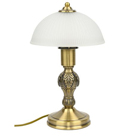 лампа настольная интерьерная ARTSTYLE Премиум 1х40Вт E27 латунь белый