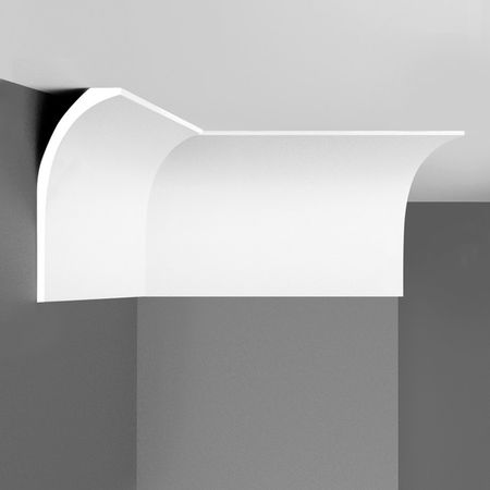 плинтус потолочный DECOMASTER 2000х61х155мм белый, арт.D313 пункт пласт с гвоздем 22мм 4шт белый