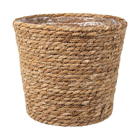 кашпо плетеное Сафари 7,5л d25,5см h23см рогоз, полипропилен натуральный