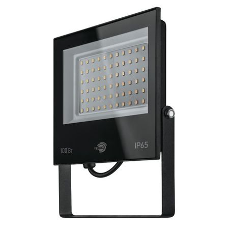 прожектор светодиодный FEBOX 100Вт 8000Лм 6500К IP65 черный