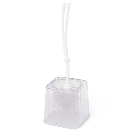 гарнитур для туалета АЛЬТЕРНАТИВА Кристалл пластик прозрачный кристалл дымчатый белый кварц ebet