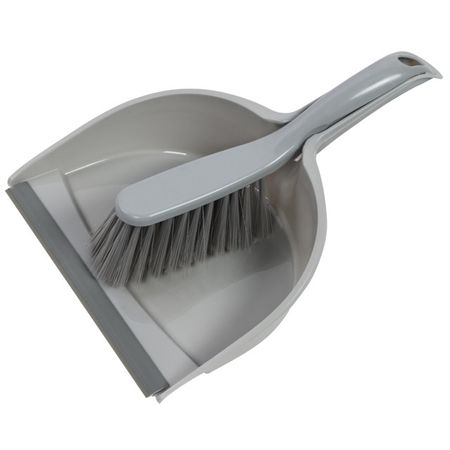 набор для уборки TODELIA Grey: щетка-сметка + совок пластик щетка сметка you ll love 90см телескопич ручка алюминий полиэстер