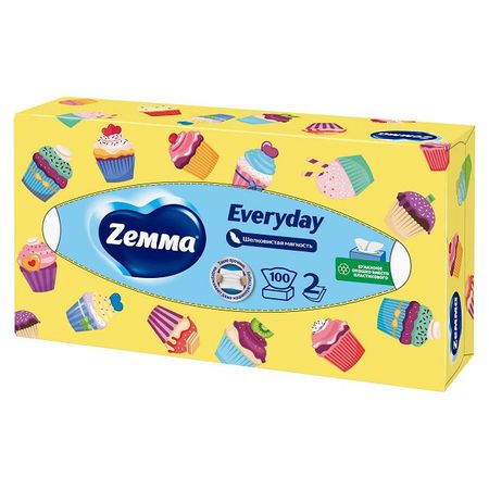 салфетки косметические ZEWA Everyday 2-слойные 100шт салфетки косметические zewa everyday 2 слойные 100шт