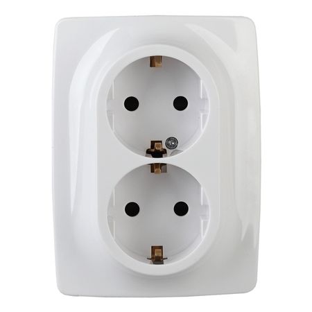 розетка 2 поста ЭРА серия 12 с заземлением белый полировальные накладки rijilei 4 дюйма 3 ступени медный сплав