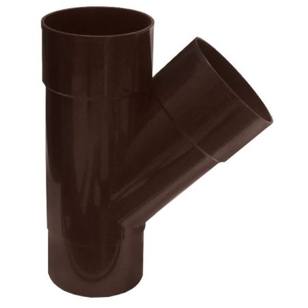 тройник IMPLAST G130/80 80мм ПВХ коричневый хомут implast g130 80 80мм пвх коричневый