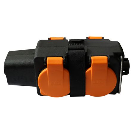 розетка переносная ВЭП СВЕТ 4-местная 200-250В 2P+E 16А IP44 оранжевый