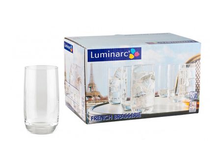 набор стаканов LUMINARC French Brasserie 6шт 330мл высокие