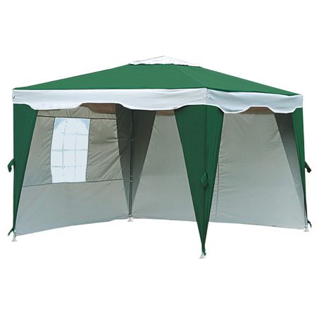 шатер с боковыми полотнами 3х3х2,45м зелёный
