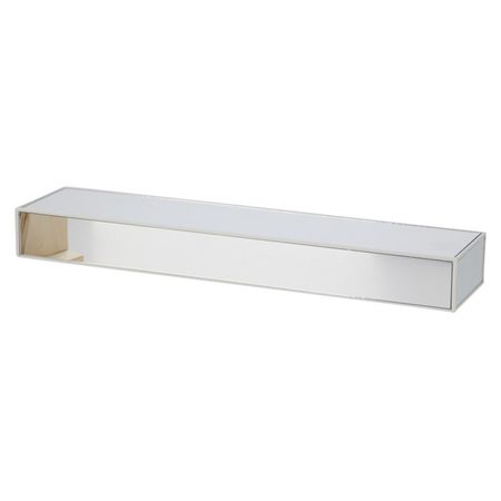 полка подвесная 455х100х50мм полипропилен/стекло в ассортименте шаров новогодних maxijoy 100мм 4шт серебряный стекло