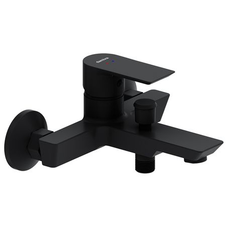 смеситель для ванны DAMIXA Apollo короткий латунь черный смеситель для ванны damixa gala короткий латунь