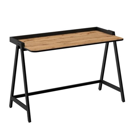 стол письменный MAKE MEBEL Альфа 1200х600х785мм 9005 муар Дуб Вотан